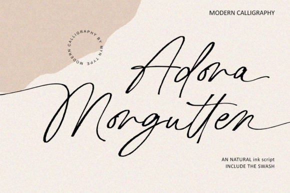 Adora Morgutten: A Script Amp Font That Earns Its Space in Real Campaigns