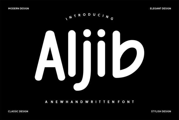 Aljib: A Festive Script Font for Editorial Charm