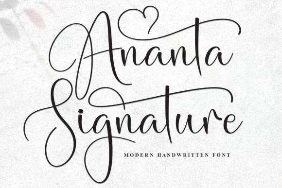 Ananta Signature: A Handwritten Font That Feels Human