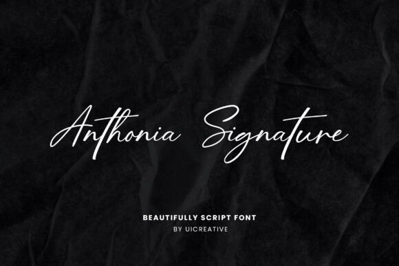 Anthonia Signature: A Classy Script Font That Elevates Your Brand