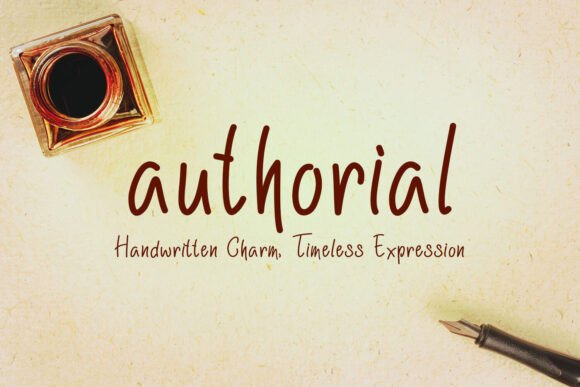 Authorial Handwritten Font for Crafters & Sellers