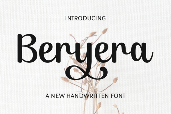 Beryera Handwritten Font for Warm, Approachable Craft Projects