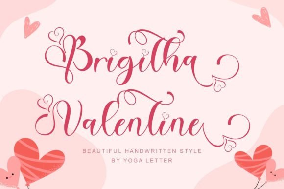 Brigitha Valentine: A Handwritten Font That Feels Human—Not Haphazard