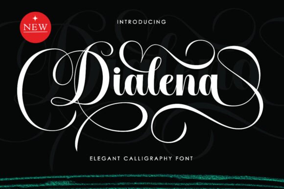Dialena Script Font for Campaign Visuals