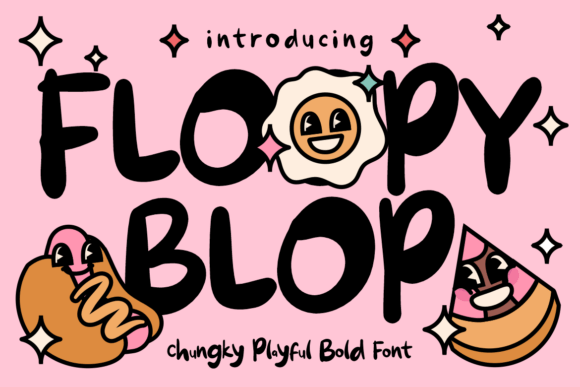 Floopy Blop: A Playful Font for Branding Projects