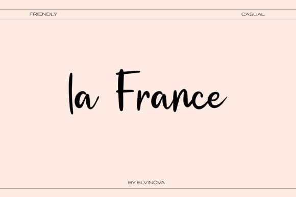 La France Font: Elegant Handwritten Charm for Crafters & Sellers