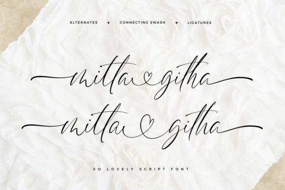 Mitta Githa: A Romantic Script Typeface for Digital Branding
