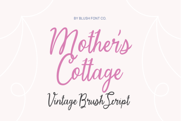 Mother s Cottage Font: A Timeless Script for Handmade Creators
