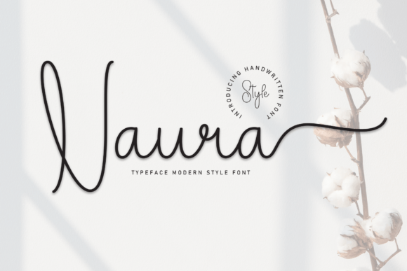 Naura: A Handwritten Display Font That Makes Your Campaigns Feel Human