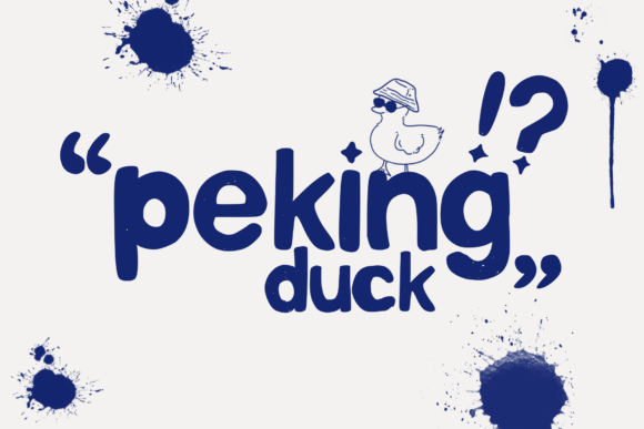 Peking Duck: A Playful Script Font for Editorial Charm