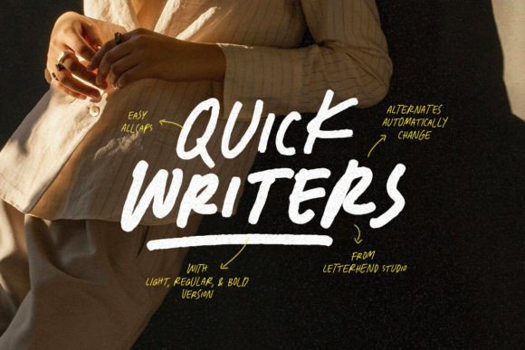 Quick Writers: A Handwritten Font That Feels Human on Screen