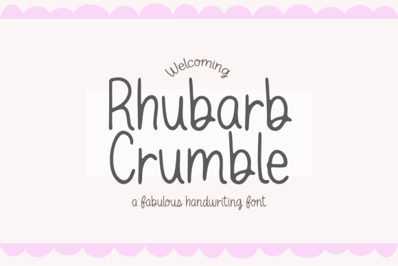 Rhubarb Crumble: A Font for Elegant Storytelling
