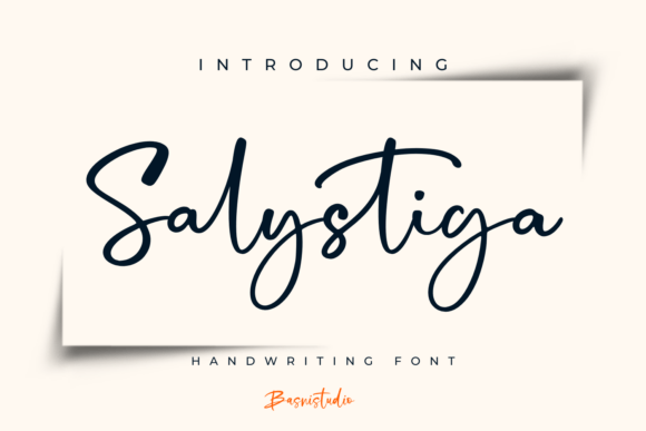 Salystiga: A Refined Script Font for Digital Branding
