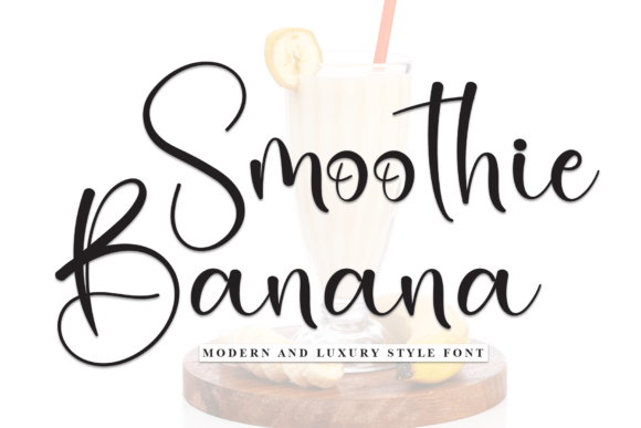 Smoothie Banana: A Handwritten Font That Feels Like a First Draft—But Polished
