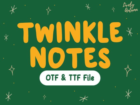 Twinkle Notes: A Friendly Handwritten Font for Digital Branding