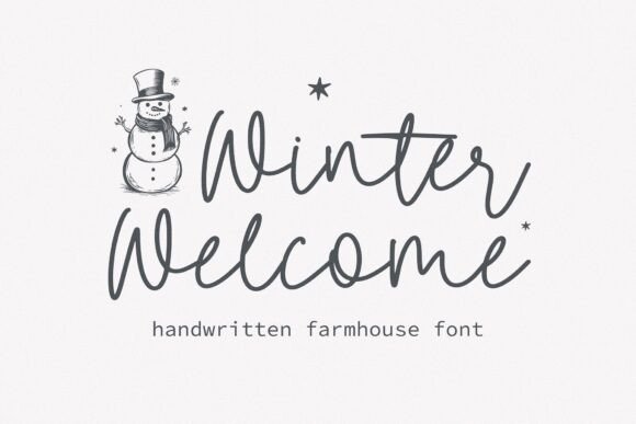 Winter Welcome: A Handwritten Font That Elevates Real Business Branding